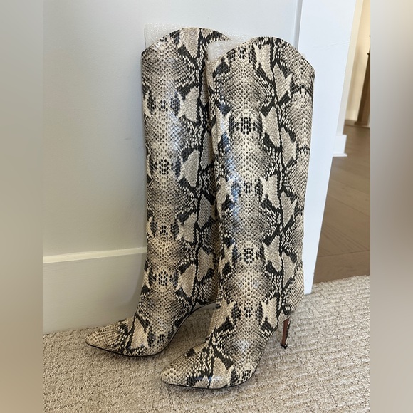 Schutz Snakeskin Women's Boots - Picture 4 of 4